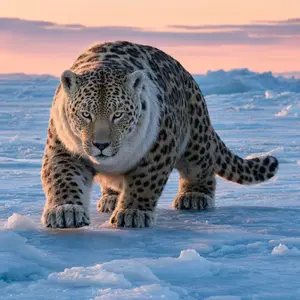 Leopard + Polar bear